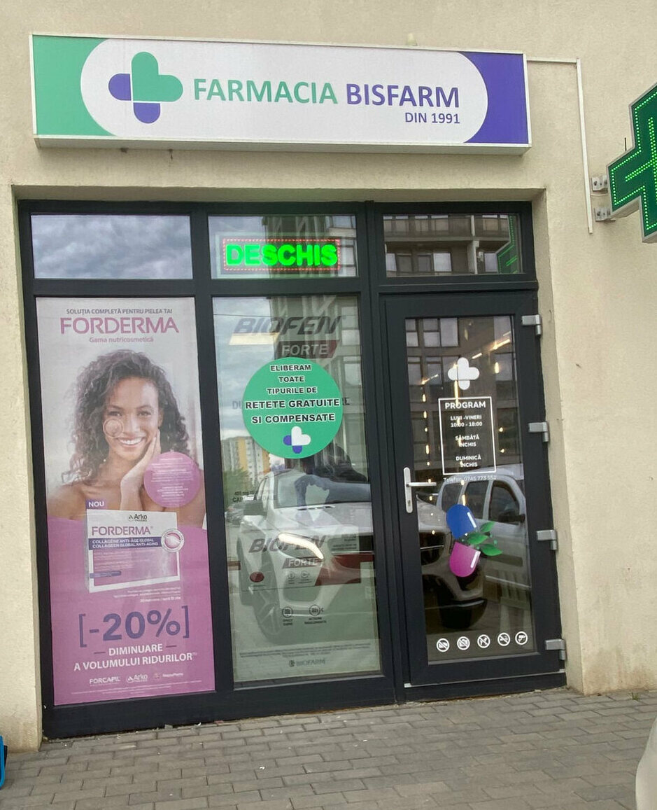 caseta luminoasa sibiu pentru farmacie cu firma luminoasa si cruce led iluminata productie si montaj profesional vizibilitate maxima zi si noapte pentru clienti