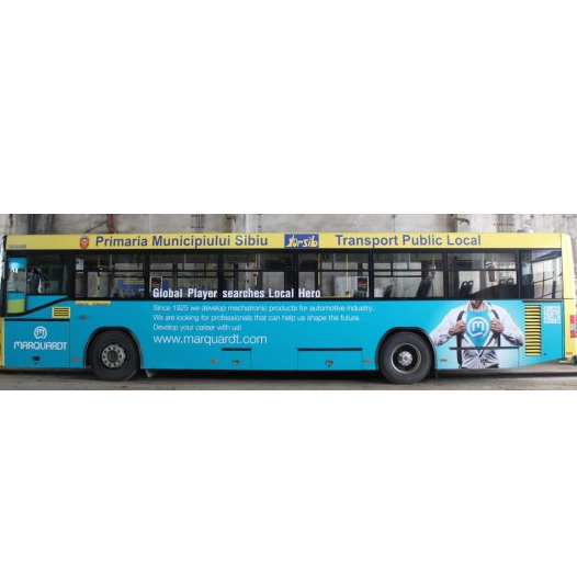 Inscripționarea completă a autobuzelor de transport public în comun din județul Sibiu